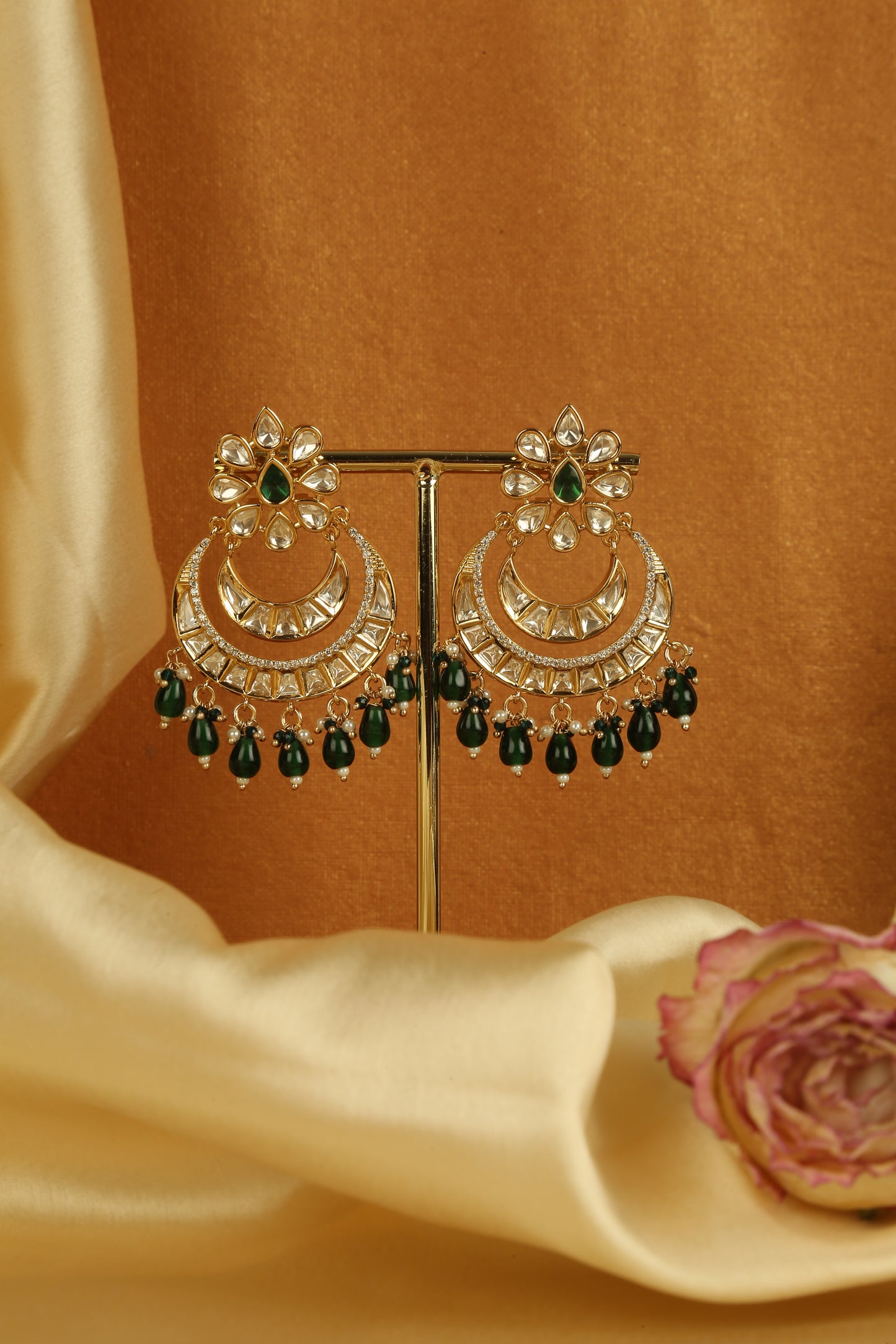 Green Chandbali