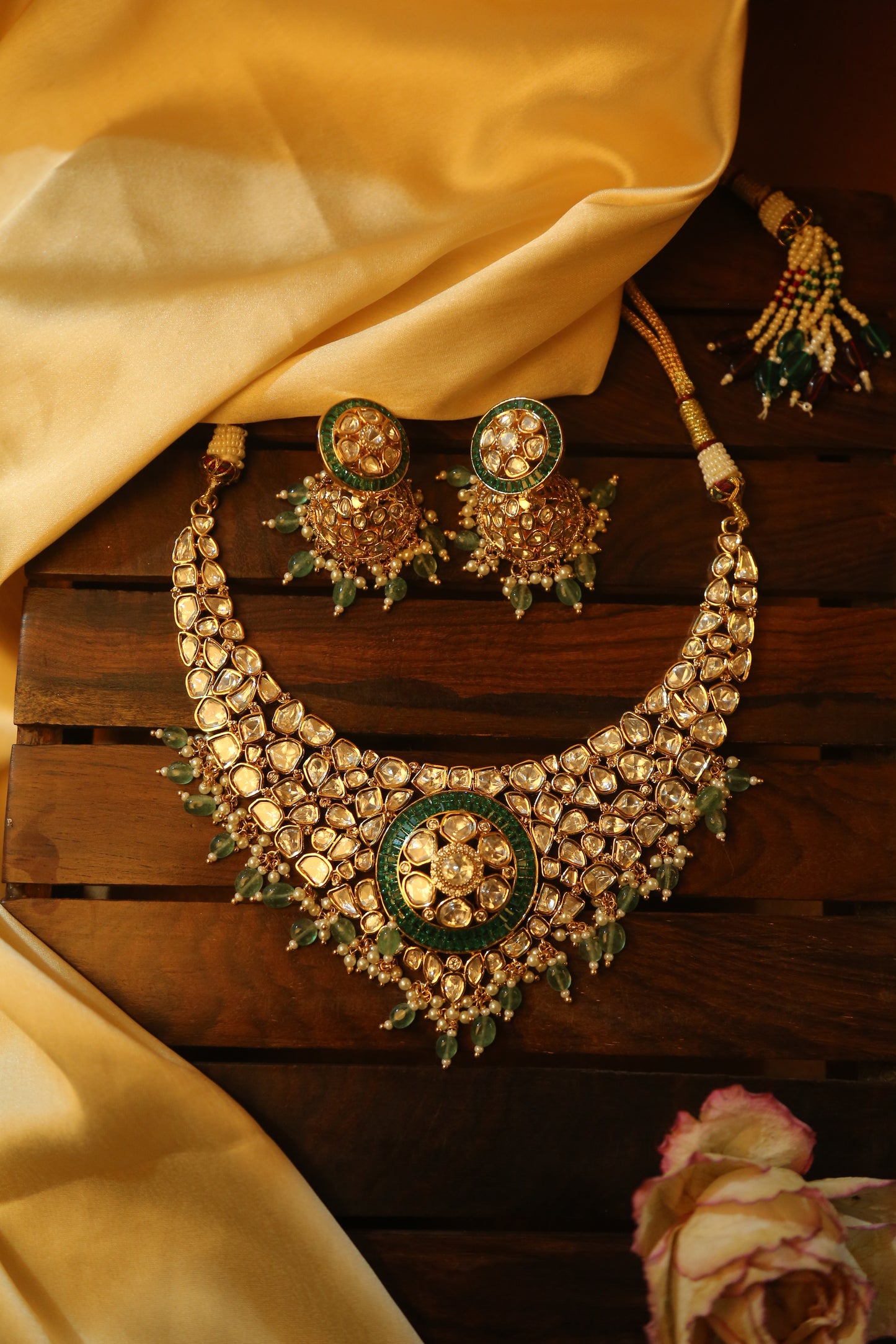 Kundan Bridal Necklace with earrings
