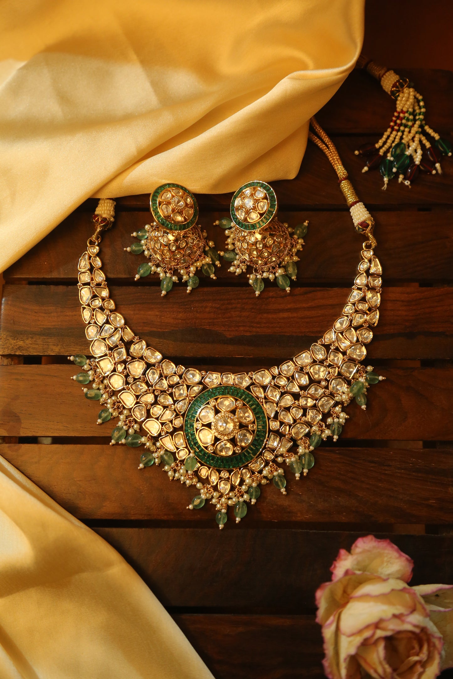 Kundan Bridal Necklace with earrings